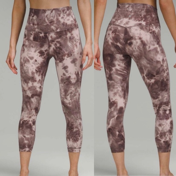 Lululemon Align High-Rise Crop 23" Diamond Dye Mink Bery Lunar Rock Shadow Grey - Picture 1 of 10